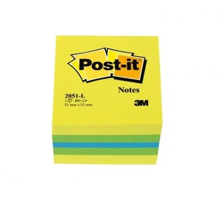 Post-It Mini Cubo Notas Adhesivas Colores Limón 400 Hojas